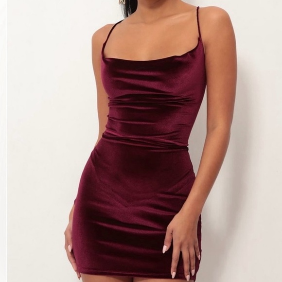 Lucy in the Sky - Black Suede Tie-Back Dress - Picture 2 of 4